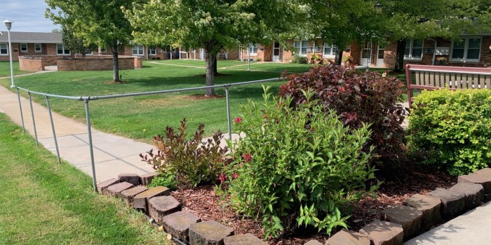 Picture of the Pioneer Homes apartment buildings from the outside